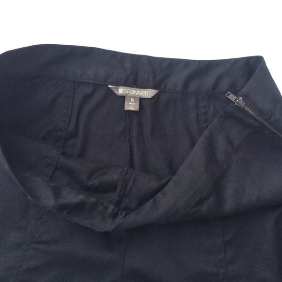 SPANNER Black Tiered Wide Leg Pants - Size 10 - Picture 5 of 8